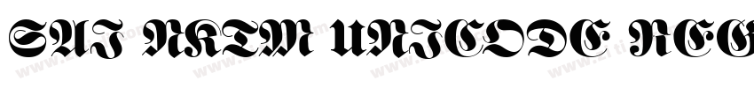 Sai Nktm Unicode Reg字体转换